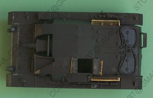 100_0232 StuG III B – 3/203 StuG Abt. – Narev (Russie) – Juillet 1941