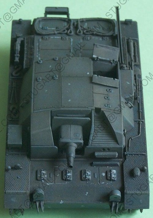 100_0242 StuG III B – 3/203 StuG Abt. – Narev (Russie) – Juillet 1941